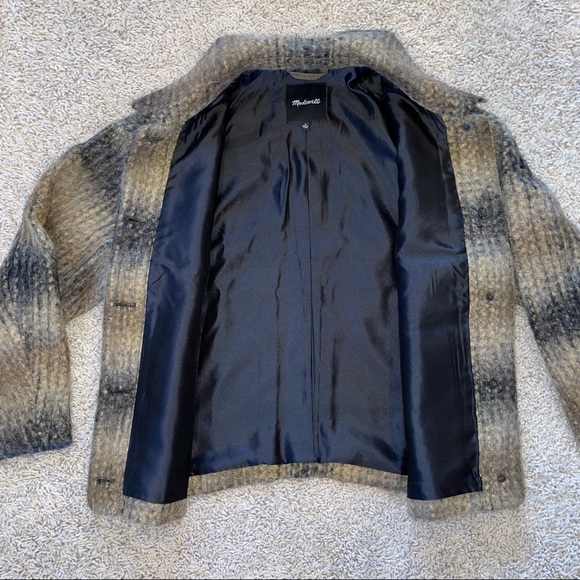 Madewell Kenwick Jacket in Plaid Brown Tan Size Medium - Picture 6 of 12